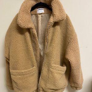 I. AM. GIA teddy bear jacket